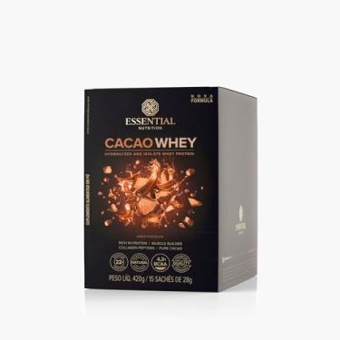 Imagem de Cacao Whey 420g - Box com 15 Sachês - Essential Nutrition