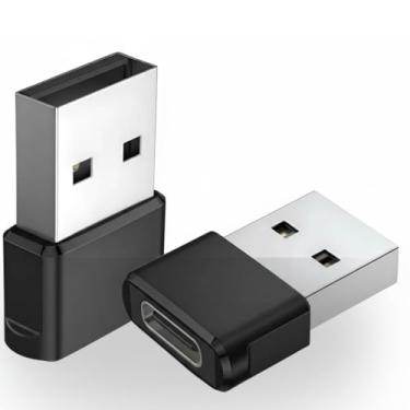 Imagem de Plug Adaptador USB C para USB A, Adaptador Tipo C OTG, Conversor USB Tipo C Fêmea para USB Macho