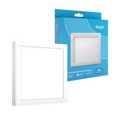Imagem de Luminária Plafon Led Sobrepor 18w 6500k Estrutura Branco - ELGIN