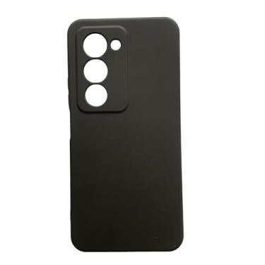 Imagem de Capinha Para Redmi 15 4G/5G Silicone Colorida Aveludada - Capa Protetora Colorida (Preto)