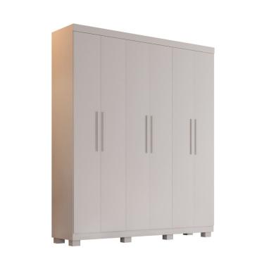 Imagem de Guarda Roupa Sevilha 6 Portas 2 Gavetas Com Nicho - Benetil
