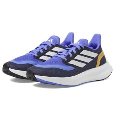 Imagem de adidas Tênis de corrida unissex infantil Pureboost Light, Azul marinho/branco/azul cobalto, 18
