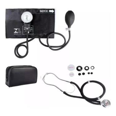 Imagem de Kit Esfigmomanometro Aneroide com Estetoscopio Rapaport Premium Profis