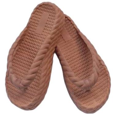 Imagem de Chinelo Nuvem Feminino Plataforma 4cm | Ortopédico com Massageador Plantar | Super Leve e Macio | Tamanhos 33-40(Caramelo,33)