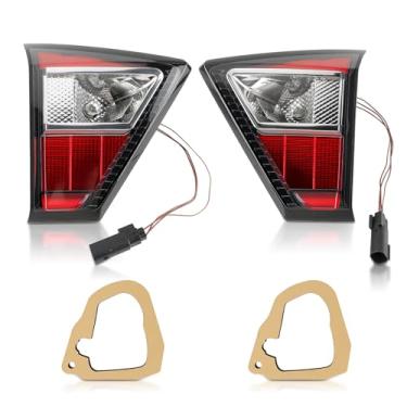 Imagem de MOTOALL 1 par de luzes traseiras internas esquerda e direita com lâmpada adequada para Ford Escape 2017 2018 2019 lâmpadas de freio pretas FO2802117 FO2803117 FO2803117