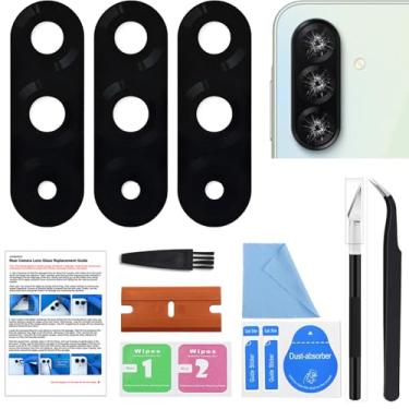 Imagem de GREEN FUSION Peça de reposição de vidro para lente de câmera traseira de 3 peças compatível com Galaxy A36, com ferramentas e instruções
