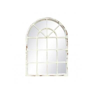 Imagem de Espelho Emoldurado Vitral Patina Branca 83x64cm Capela