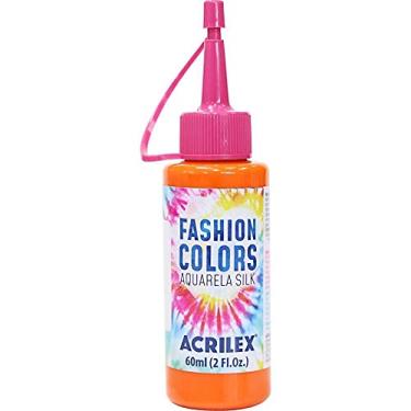 Imagem de Tinta Tecido Aquarela Acrilex SILK Laranja 60 ML CX com 6 Unidades