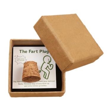 Imagem de Pegadinhas engraçadas para adultos, plugue de peido com cartão, brinquedo de mordaça com caixa de armazenamento para adultos, homens, amigos, festa de família, reunião social, celebração de férias em