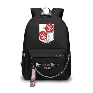 Imagem de Mochila Attack on Titans Levis Ackermans Cartoon Kids