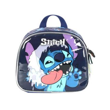 Imagem de Lancheira Térmica Merendeira Lilo Stitch La42373 - Azul - Luxcel