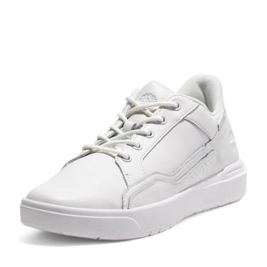 Imagem de Timberland Allston Tênis masculino com cadarço baixo, Branco de flor integral, 11.5 Wide