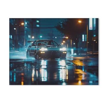 Imagem de HouLaiZhe Posters de carro japoneses modificados Jdm parede parede estética decoração de parede pinturas de parede decoração de parede sala de galeria decoração de parede para quarto sala de estar