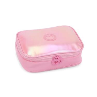 Imagem de Estojo Box Escolar Teen Holográfico Moderno Grande (Rosa)