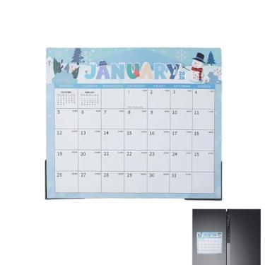 Imagem de Calendário de Frigorífico 2026-2027 | Válido de Janeiro de 2026 a Junho de 2027,Calendário Magnético de Frigorífico de 18 Meses,para Organizar Casa Sala de Estar Escritório Sala de Aula Família