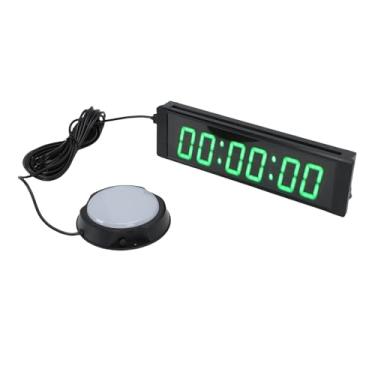 Imagem de Sanpyl Relógio de Corrida Eletrônico Multifuncional Com Controle Remoto, Cronômetro de Contagem Regressiva de Tela de 1,5" para Eventos Esportivos, Programas de TV de Escalada, Display Verde