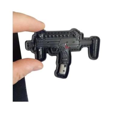 Imagem de Mini Patches De Borracha PVC 3D Para Mochila, Adesivos De Armas, Pisto