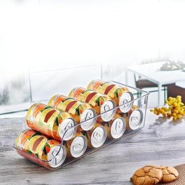 Imagem de Porta Latas Transparente P para Geladeira - Refrigerante, Cerveja e afins