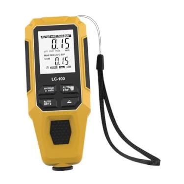 Imagem de MotiveTech Medidor de Espessura de Tinta Automotiva, com Display Digital, Indicador de Profundidade de Cor, Detecção Automática, Portátil E com Baixo Consumo de, Amarelo, Tamanho real