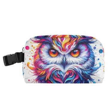 Imagem de TSENQUE Lancheira personalizada com pintura de coruja fofa em aquarela para mulheres, meninas, lancheira masculina e infantil, lancheira para trabalho, portátil, animal, floral, comida, térmica