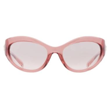 Imagem de Óculos de sol 4485 por Versace, 53228z - Rosa - Marrom claro espelhado prateado graduado