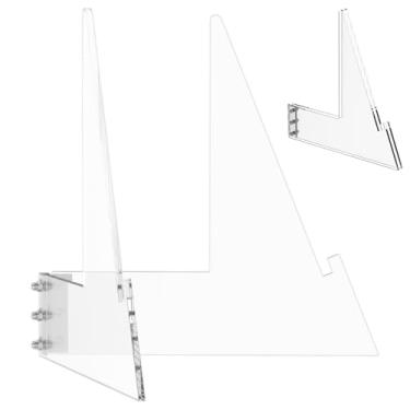 Imagem de ZFLYCANP Suporte de exibição de cinto Championship, suporte de fivelas de cinto transparente acrílico, abertura ajustável, sem necessidade de montagem para cintos de campeonato de futebol de luta