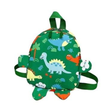 Imagem de Mochila Infantil De Tecido Oxford Com Estampa De Dinossauro Para Bebês