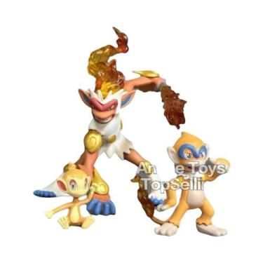Imagem de Figuras De Ação PVC Do Grupo Evolutivo Pokémon Infernape De 10cm, Brin