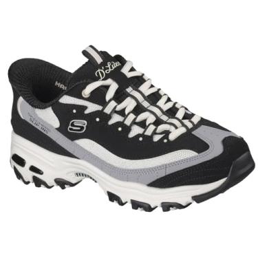 Imagem de Skechers D'Lites-Smooth Nostalgia, Tênis feminino sem cadarço, Preto/natural, 40