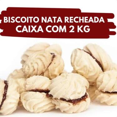 Imagem de Biscoito Nata Recheada com Goiabada  Caixa com 2 kg - Petit Four