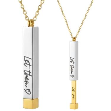 Imagem de VLIEGEN Be Kind Of A B, pingente de tubos quadrados com mensagem oculta, pulseira de aço inoxidável, amizade para melhores amigas, irmãs, irmandades, joias de presente inspiradoras para mulheres