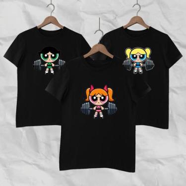 Imagem de Kit 3 Camisetas Femininas StreetWear Super Poderosas Camisa Básica Cas