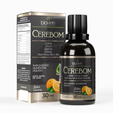 Imagem de Cerebom 30ml Colina Zinco Selênio Cobre Vitaminas B3 B6 - Bioklein-Unissex