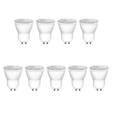 Imagem de Kit 9 Lampada Led 4000K 4W Mini Dicroica Mr11 Gu10 Bet16
