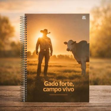 Imagem de Caderno Universitário 1 Matéria Agroforte 80 Fls Capa Dura Espiral Agronomia Veterinária Zootecnia Agro Campo Rural 2026