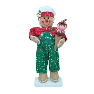 Imagem de Boneco Natal Biscoito Natalino 50cm - Gici Christmas