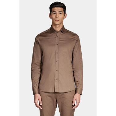 Imagem de Camisa Aramis Manga Longa Regular Sarja de Empire Amendoa-Masculino