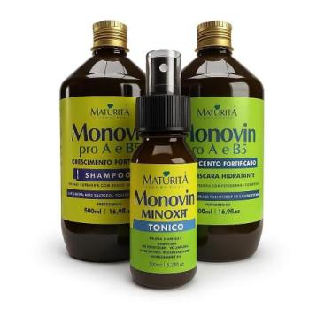 Imagem de Maturità kit monovin shampoo + máscara 500 ml + tonico 100 ml