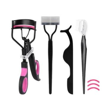 Imagem de Curvador De Cílios Com Cabo De Silicone De Ângulo Largo Para Iniciante