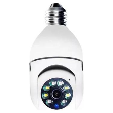 Imagem de Câmera de Segurança Wi-Fi Lâmpada 360° com LEDs e Visão Noturna