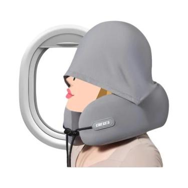 Imagem de Almofada De Pescoço Em Espuma De Memória Em Formato De U, Portátil E D