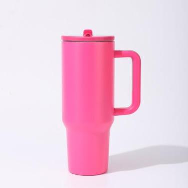 Imagem de Copo Térmico TR-018 1200ml Inox com Canudo, Alça, Tampa 40oz, com Bico