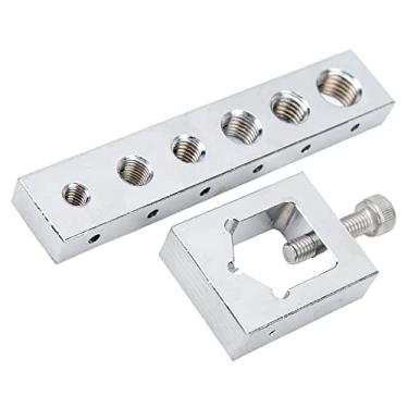 Imagem de ZJchao Gabarito de Broca de Parafuso de Porca, Conjunto de Guia de Fio de Segurança Eficiente de Metal Durável para Fio de Travamento Seguro, para Mecânicos e Entusiastas de Diy