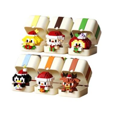 Imagem de Conjunto De Blocos De Montar De Natal HUIQIBAO MOC: Alce, Veado, Papai