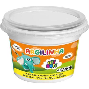 Imagem de Argilinha, Massa para Modelar com Argila, Pote de 200g