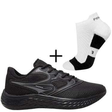 Imagem de Kit 01 Tênis De Corrida Rainha Star Caminhada Esportivo+ 01 Meia Penalty Esportiva Movimento
