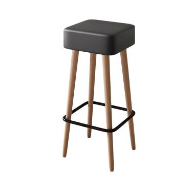 Imagem de Banqueta Alta Para Cozinha Área Gourmet Dubai Couríssimo Preto - Desk Design