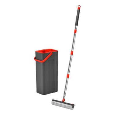 Imagem de Mop Esfregão Esponja Pro Com Balde Lava E Seca Esponja Forte - Powerma