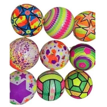 Imagem de 20 Bola De Praia Vinil Infantil Color bola vinil 22cm color - Art Brin