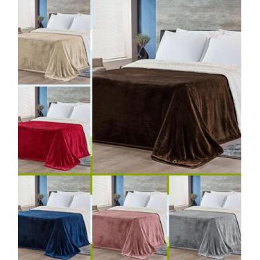 Imagem de Edredom king  alaska 1 pç cobertor manta sherpa flannel aconchegante l